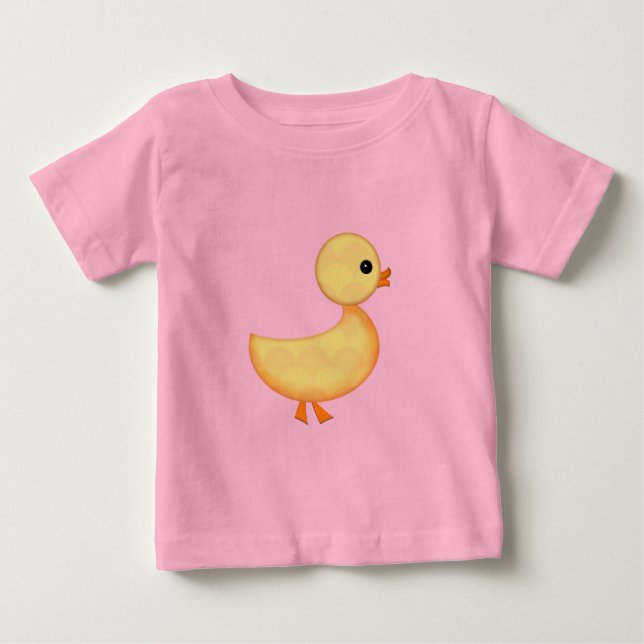 T-shirt Pour Bébé Petits Bébés De Canards Sur Place (Devant)