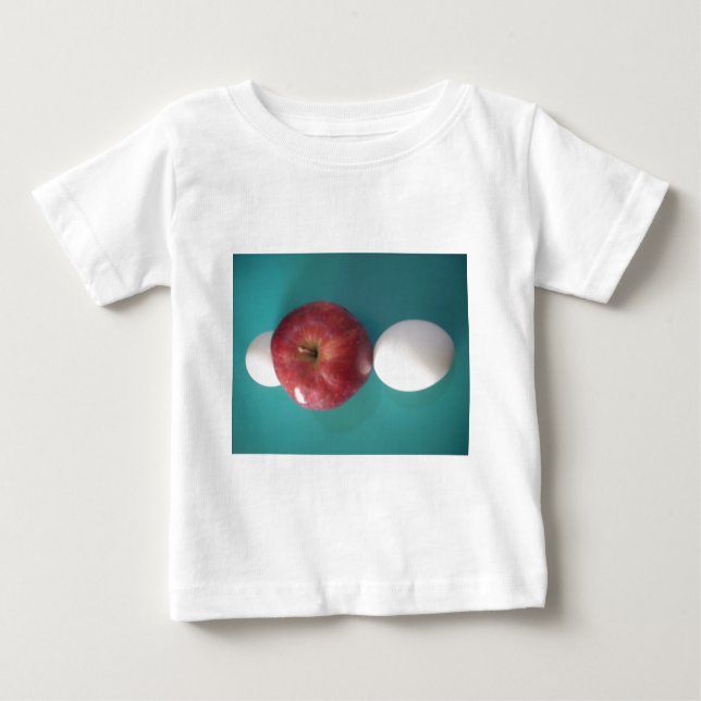 T-shirt Pour Bébé Petits-déjeuners copains : Deux oeufs $an Apple St (Devant)