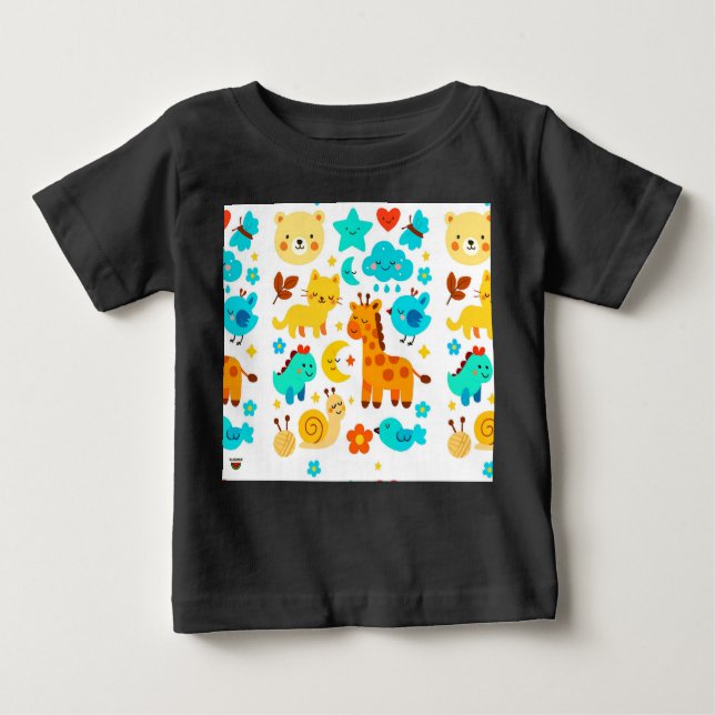 T-shirt Pour Bébé Petits Joys, Grands Sourires (Devant)