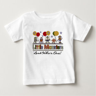 T-shirt Pour Bébé Petits monstres premier anniversaire