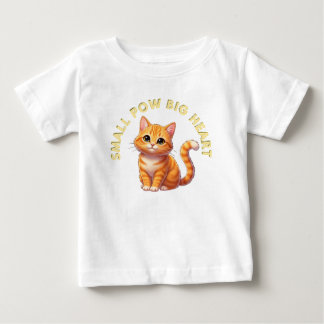 T-shirt Pour Bébé Petits pieds, grand cœur