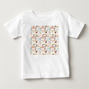 T-shirt Pour Bébé Petits Triangles Pastel
