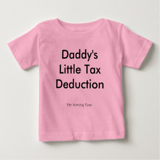 T-shirt Pour Bébé Peu d'abattement fiscal du papa