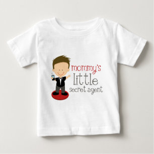 T-shirt Pour Bébé Peu d'agent secret de la maman
