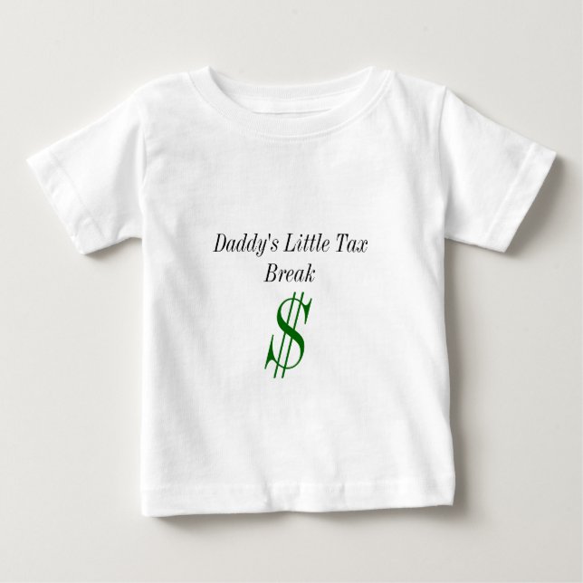 T-shirt Pour Bébé Peu de chemise d'allégement fiscal du papa (Devant)