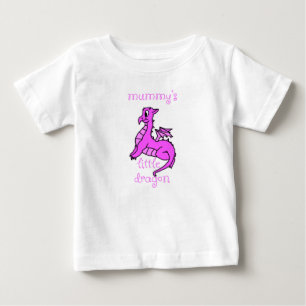 T-shirt Pour Bébé Peu de chemise de bébé du dragon de la maman