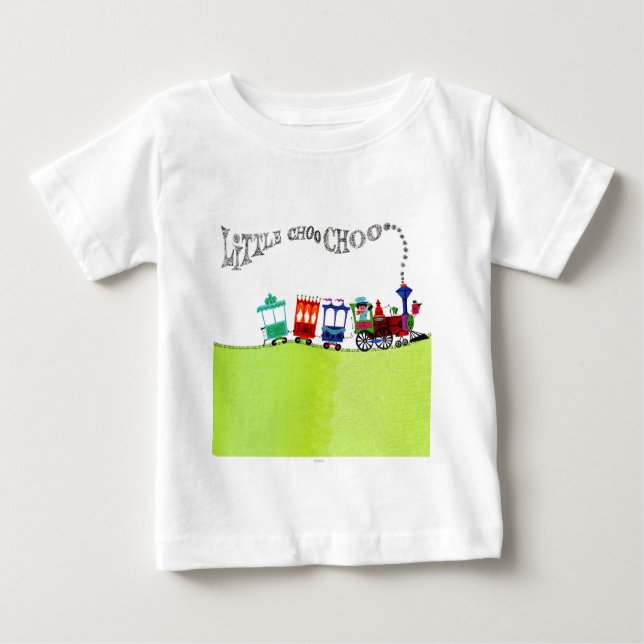 T-shirt Pour Bébé Peu de Choo Choo (Devant)