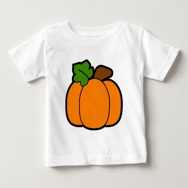 T-shirt Pour Bébé Peu de citrouille (Devant)