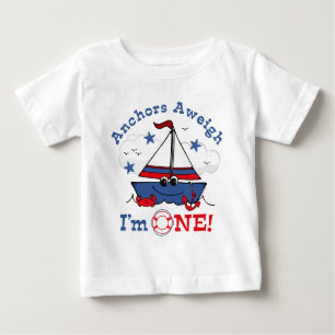 T-shirt Pour Bébé Peu de ęr anniversaire de voilier