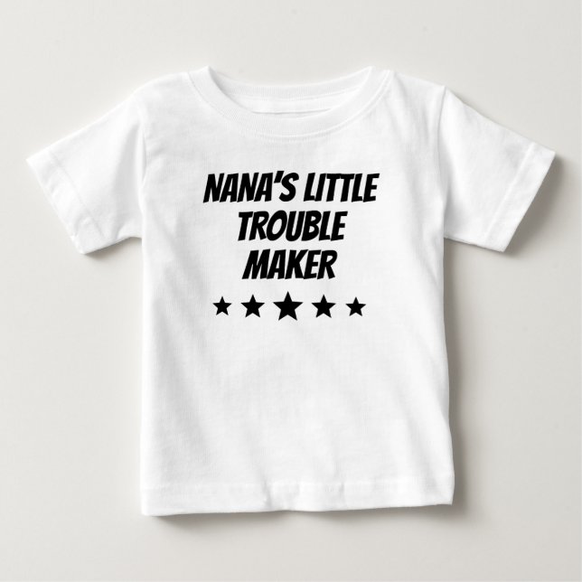 T-shirt Pour Bébé Peu de fabricant de problème de Nana (Devant)