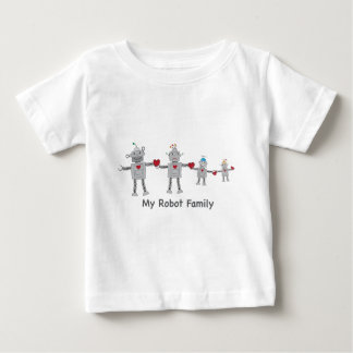 T-shirt Pour Bébé Peu de famille de robot