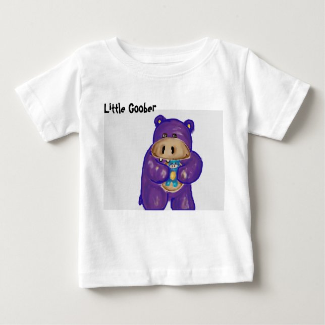 T-shirt Pour Bébé Peu de Goober l'hippopotame (Devant)