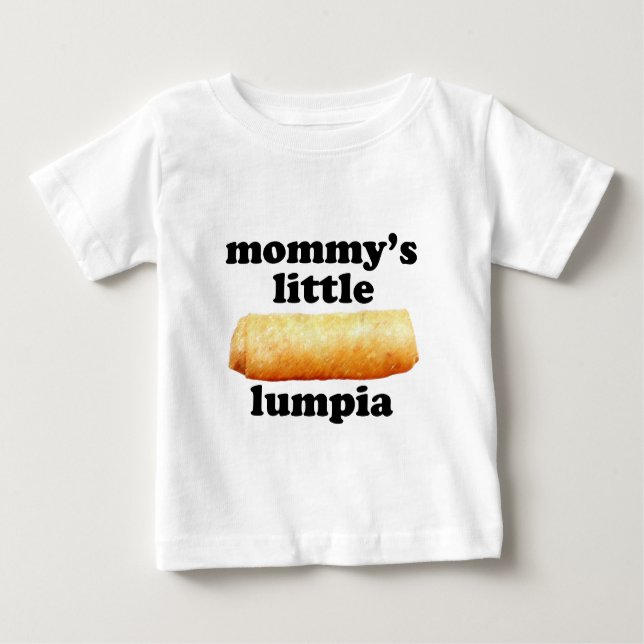 T-shirt Pour Bébé Peu de Lumpia de la maman (Devant)