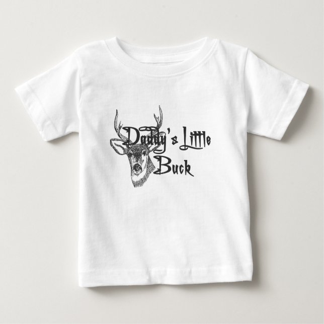 T-shirt Pour Bébé Peu de mâle du papa (Devant)