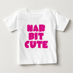 T-shirt Pour Bébé Peu de Nar mignon (rose)