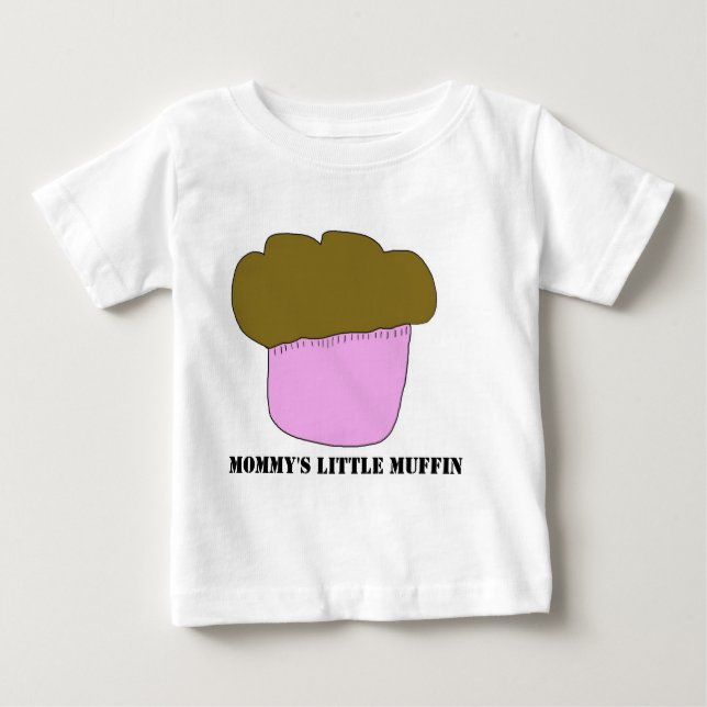 T-shirt Pour Bébé Peu de petit pain de la maman (Devant)