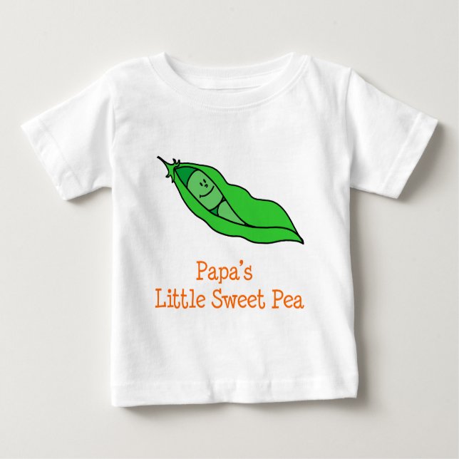 T-shirt Pour Bébé Peu de pois doux du papa (Devant)