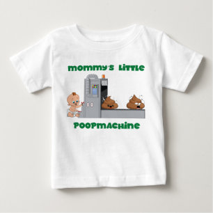 T-shirt Pour Bébé Peu de T-shirt de bébé de machine de la dunette 