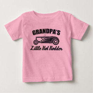T-shirt Pour Bébé Peu de voiture chaude de petit-enfant de Rodder