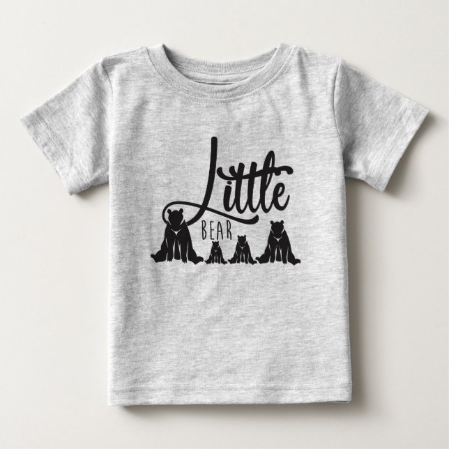 T-shirt Pour Bébé Peu d'ours (Devant)