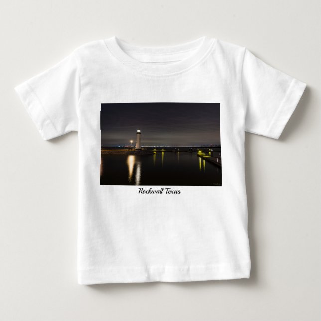 T-shirt Pour Bébé Phare de Harbour Rockwall (Devant)