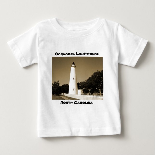 T-shirt Pour Bébé Phare d'Ocracoke (Devant)