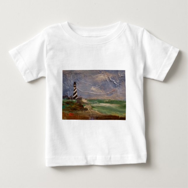 T-shirt Pour Bébé Phare du Cap Hatteras (Devant)