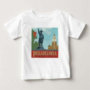 T-shirt Pour Bébé Philadelphie, PA Indépendance