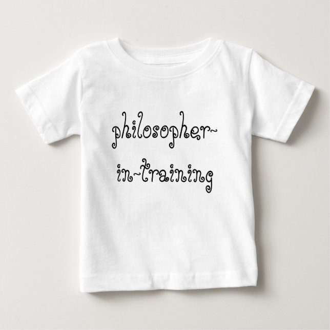 T-shirt Pour Bébé Philosophe en formation chemise bébé (Devant)