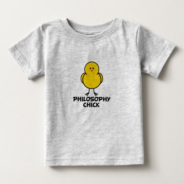 T-shirt Pour Bébé Philosophie Chick (Devant)