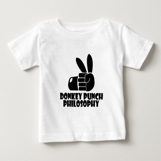 T-shirt Pour Bébé Philosophie Donkey Punch (Devant)