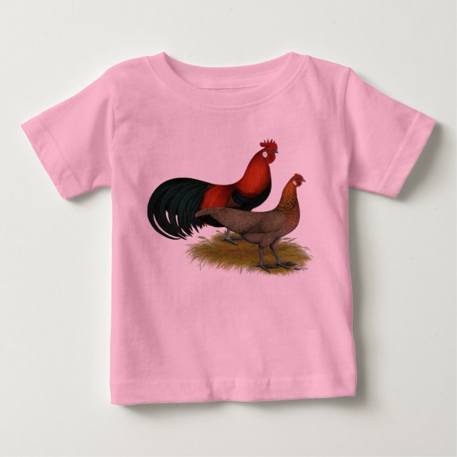 T-shirt Pour Bébé Phoenix : BB Red Pair (Devant)