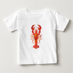 T-shirt Pour Bébé Phomard polygonal rouge