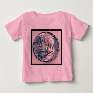 T-shirt Pour Bébé Photo carré - JFK Demi-Dollar