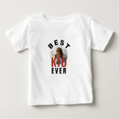 T-shirt Pour Bébé Photo de la Fête des mères du meilleur enfant mode (Devant)