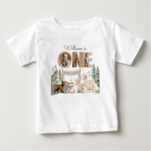T-shirt Pour Bébé Photo d'un joyeux campeur pour un premier annivers