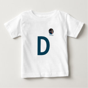 T-shirt Pour Bébé Photo personnalisée et Modèle Monogramme initial T