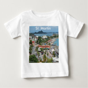 T-shirt Pour Bébé Photo St. Martin et Marigot Bay