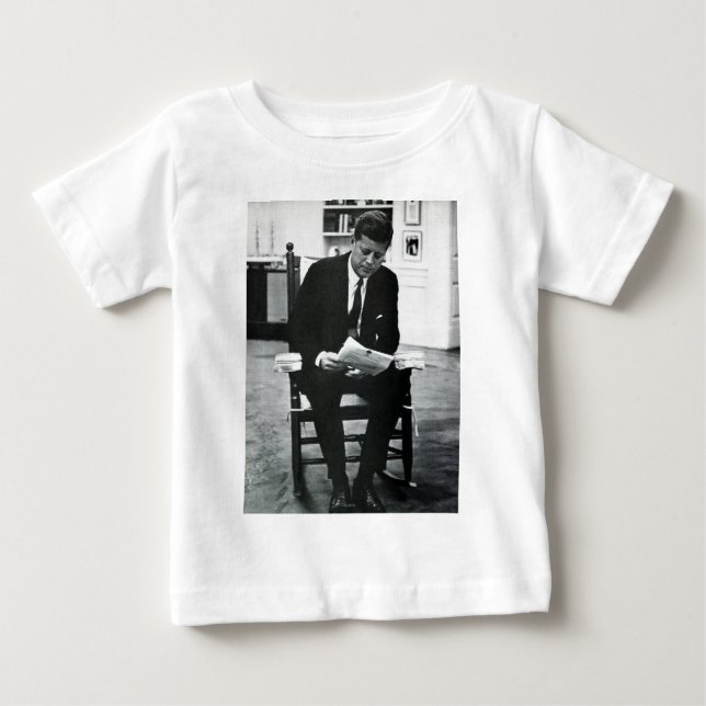 T-shirt Pour Bébé Photographie de John F. Kennedy 2 (Devant)