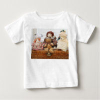 Photographie des jouets sur T-shirt, ours fourrés