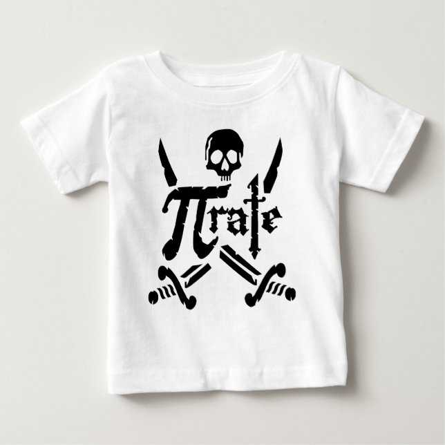 T-shirt Pour Bébé Pi Rate (Devant)