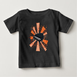 T-shirt Pour Bébé Piano et Musique