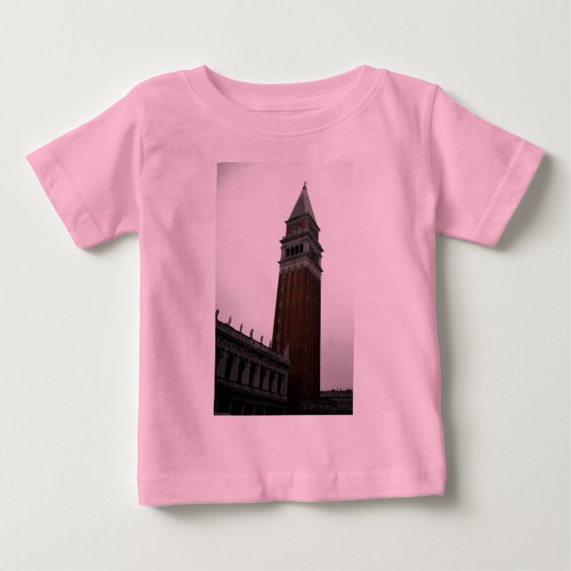 T-shirt Pour Bébé Piazza San Marco Campanile (Devant)