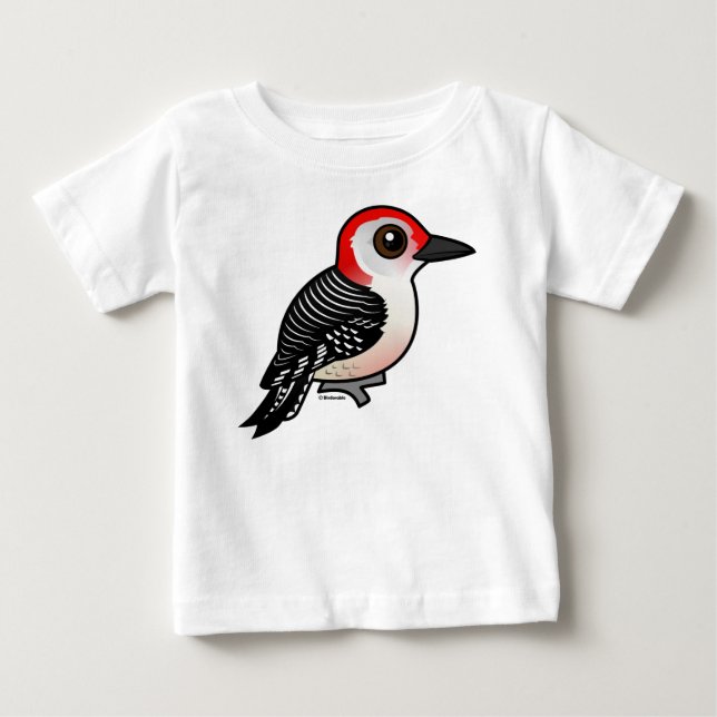 T-shirt Pour Bébé Pic à ventre rouge (Devant)