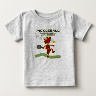 T-shirt Pour Bébé Pickleball barbote bien avec d'autres