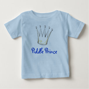 T-shirt Pour Bébé Piddle Prince Crown 3, Piddle Prince