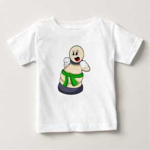 T-shirt Pour Bébé Pièce d'échecs Patrouille aux échecs