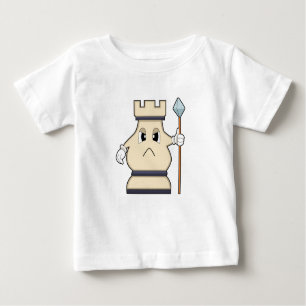T-shirt Pour Bébé Pièce d'échecs Rook à Chess.PNG