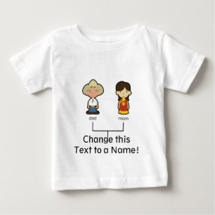 T-shirt Pour Bébé Pièce en t américaine/chinoise de famille de bé