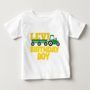 T-SHIRT POUR BÉBÉ PIÈCE EN T D'ANNIVERSAIRE DE TRACTEUR